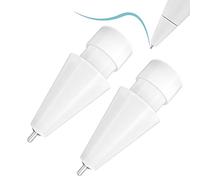 Pointes de stylet pour iPad Pro / 2ème / 1ère / USB-C génération iPad Pro Air Mini, 0,78 mm, pointe fine en métal qui augmente la précision, écriture comme un vrai stylo, blanc