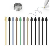 Pointes de stylo en plastique/métal pour Remarkable 2 Marker Plus, pointes de crayon compatibles avec Kindle Scribe Basic et Premium, avec outil de retrait et boîte de rangement (2 en métal + 10