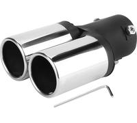 Pointes d'échappement de voiture double tube de gavage derrière - pointe de silencieux robuste et durable sûr usine fiable pour