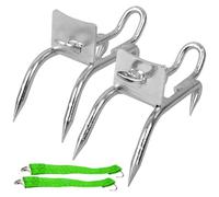 Pointes d'escalade, 1 Paire de Chaussures antidérapantes en Acier réglables pour Grimper aux Arbres, avec Harnais et Ceinture pour cueillir des Fruits, chasser et Observer