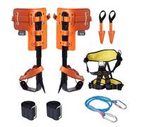 Pointes D'escalade D'arbre-VEVOR-charge 158 kg-Équipement avec Sangles et Protecteurs de Pointes-Grimpeurs, Cueillette de Fruits