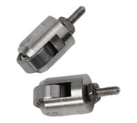 Pointes d'indicateur de cadran M2.5 en acier inoxydable avec écrous anti-retour - Diamètre du rouleau 10 mm, longueur 22,5 mm, pour manomètre électronique et mécanique,