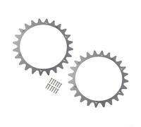 Pointes en acier inoxydable pour Landroid L & Vision - Polies - Trous de vis à tête fraisée - Ébavurés - 12 vis en acier inoxydable - Amélioration de la traction - Taille de la roue 225 mm