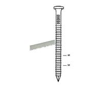 Pointes 4,00x40mm Galva en bande plastique 20° sabot d'ancrage