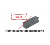 Pointes finettes sans tête 0.6 23GA - 10 mm inox A2 X 20000