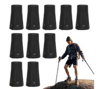 Pointes pour bâton de randonnée, conseils pour canne de marche | 10 côtés Housse de protection antidérapante pour pieds de trekking - Équipement d'extérieur Mountain Pole - Fixation pour les