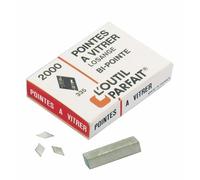 Generique Pointes pour pistolet à vitrer 335 S/SKIN - forme losange - 2 000 pièces