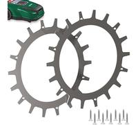 Pointes pour robot tondeuse Parkside PMRA/PMRDA/PAMR/PAMRS - En acier inoxydable - Trous de vis fraisés et ébavurés - 12 vis en acier inoxydable - Amélioration de la traction pour robot tondeuse - 200