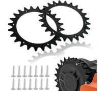 Pointes pour tondeuse robot CDDCWZ noires Ø 205 mm avec 14 vis compatibles avec Worx Land droid S et M S300 S450i S700i M500 M700 M800i M900 M1000 M1000i