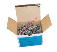 Pointes vrac 2.5x55 annelée inox A4 boite de 1Kg