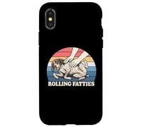 Pointeur Allemand à Poil Court Rolling Fatties Pun Blague Chien Coque pour iPhone X/XS