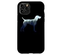 Pointeur Allemand à Poils Courts Silhouette de Maman Amoureux de la Nature Coque pour iPhone 11 Pro