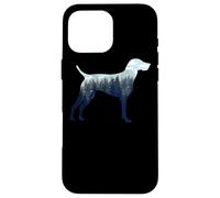 Pointeur Allemand à Poils Courts Silhouette de Maman Amoureux de la Nature Coque pour iPhone 16 Pro Max