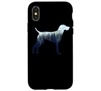 Pointeur Allemand à Poils Courts Silhouette de Maman Amoureux de la Nature Coque pour iPhone X/XS