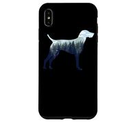 Pointeur Allemand à Poils Courts Silhouette de Maman Amoureux de la Nature Coque pour iPhone XS Max