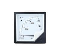 Pointeur analogique DC, 5V 10V 15V 30V 75V 100V 150V 300V 500V 750V 1000V carré 6C2-V 80x80mm, voltmètre(1000V)