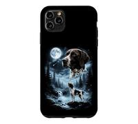 Pointeur Anglais Hurlant à la Lune rétro 90's Dog Coque pour iPhone 11 Pro Max