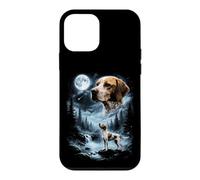 Pointeur Anglais Hurlant à la Lune rétro 90's Dog Coque pour iPhone 12 Mini