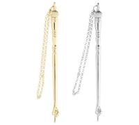 Pointeur Biblique en Alliage de Zinc 2 Pièces pour Lecture Précise | Accessoire Élégant pour Étude des Écritures, Repérage Précis, Usage Adulte et Garçon et Filles, Fêtes Juives