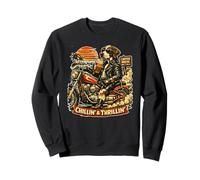 Pointeur Chien Boire Glace café Balade Moto Vintage DIGOR Sweatshirt