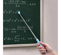 Pointeur de doigt extensible, pointeur manuel pour enseignants avec télescopique, mini bâton de pointage rétractable, fournitures indispensables pour salle de classe élémentaire - Bleu