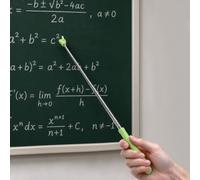 Pointeur de doigt extensible, pointeur manuel pour enseignants avec télescopique, mini bâton de pointage rétractable, fournitures indispensables pour salle de classe élémentaire - Vert
