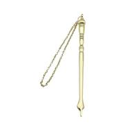 Pointeur de la Bible Yad Torah Outil de lecture avec chaîne pour étude religieuse Aide à l'enseignement juif Bar Mitzvah Cadeau 17 cm - Dessus en oignon doré