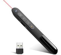 Pointeur laser de présentation pour télécommande Powerpoint, télécommande de présentation sans fil 2,4 GHz (noir)