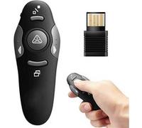 Pointeur Laser sans Fil 2,4GHZ Pointeur De Pr Sentateur USB Télécommande De Présentation Powerpoint Noir G