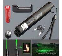 Pointeur Laser Vert - G303 - 532nm - 10 Miles - Rechargeable - Interrupteur Momentané