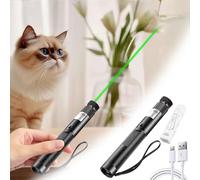 Pointeur Laser Vert Jouets Interactifs pour Chats Et Chiens, Jouets éLectriques Intelligents pour Les Exercices de Formation, par Laser Pointeur sans Fil Rechargeable (1pc)