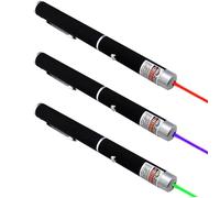 pointeur laser VIPITH，Vert, bleu, point rouge, lumière verte puissante, lot de 3 [Classe énergétique A++]