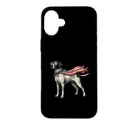 Pointeur Patriotique - Pointeur Anglais Papa Chien de Chasse Coque pour iPhone 16 Plus