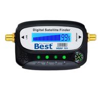 Pointeur satellite numérique | Appareil de mesure numérique pour un alignement rapide des satellites avec écran LCD, boussole et sortie sonore | Idéal pour Astra 19.2, Hotbird | Câble F et