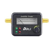 Pointeur satellite Satellite numérique avec affichage Signal pour placer des antennes satellite avec câble de raccordement entre LNB receuver SAT Finder plaqué or HD Camping, caravane, bateau arli
