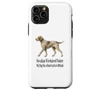 Pointeur slovaque à Poil Dur Mon Chien a Une Barbe et Une Attitude Coque pour iPhone 11 Pro