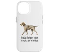 Pointeur slovaque à Poil Dur Mon Chien a Une Barbe et Une Attitude Coque pour iPhone 14