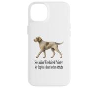 Pointeur slovaque à Poil Dur Mon Chien a Une Barbe et Une Attitude Coque pour iPhone 14 Plus
