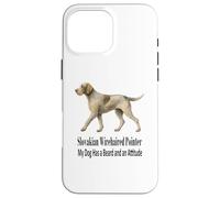 Pointeur slovaque à Poil Dur Mon Chien a Une Barbe et Une Attitude Coque pour iPhone 16 Pro Max