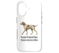 Pointeur slovaque à Poil Dur Mon Chien a Une Barbe et Une Attitude Coque pour iPhone 17