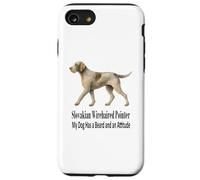 Pointeur slovaque à Poil Dur Mon Chien a Une Barbe et Une Attitude Coque pour iPhone SE (2020) / 7/8