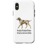 Pointeur slovaque à Poil Dur Mon Chien a Une Barbe et Une Attitude Coque pour iPhone X/XS