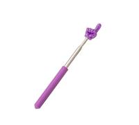 Pointeur Télescopique Bâton de lecture télescopique en acier inoxydable avec pointe for tableau blanc, design ergonomique, for présentateur et enseignant(Bright Color-Purple)