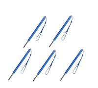 Pointeur Télescopique Bâton de pointage rétractable 1 pièce, extensible, for présentation en classe, tableau noir télescopique portable for l'enseignement(Blue-5pcs)