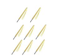 Pointeur Télescopique Bâton de pointage rétractable 1 pièce, extensible, for présentation en classe, tableau noir télescopique portable for l'enseignement(Gold-8pcs)