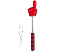 Pointeur télescopique pour enseignant de 35,1 cm avec poignée souple, pointeur en forme de doigt, élève axé sur la conférence de l'enseignant KYm323 (rouge, 8 cm x 35 cm)