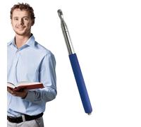 Pointeur télescopique pour enseignant, stylet capacitif pour écran tactile, Pointeur de présentation multifonctionnel à longueur réglable, Bâton d'écriture manuscrite à écran capacitif portable attach