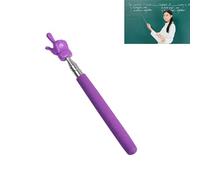Pointeur télescopique pour enseignants, bâton de démonstration en classe, indicateur gGuide, bâton de pointage rétractable pour l'enseignement scolaire (Violet)