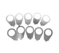 Pointeurs de potentiomètre de guitare, 10 pièces, adaptés, Silver | Installation facile, indicateurs de potentiomètre de guitare en alliage, option de couleurs multiples, adapté à
