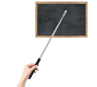 Pointeurs Rétractables, 1 Pièces Pointeur Télescopique, Baguette Télescopique, Perche à Pointer Rétractable Atteignant 100cm, avec Lanière, pour Enseignement Classe Guide